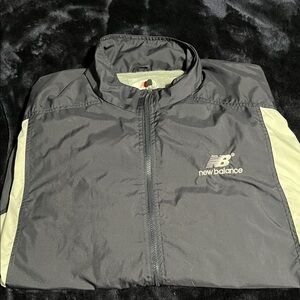 New Balance Gray and White Windbreaker